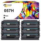 6 XXL Schwarz 057h Toner kompatibel mit Canon Drucker image CLASS LBP226dw 227dw