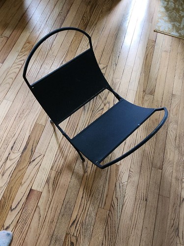 Folding Firewood Log Holder Black Iron Rack Metal Wood Storage Stand Indoor - Picture 3 of 9