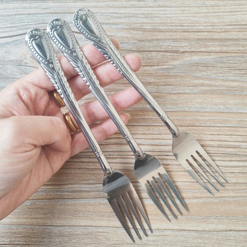 12 Pieces Stainless Steel Dinner Forks Flatware Tableware Set Kitchen 7.25 inch - Picture 3 of 4
