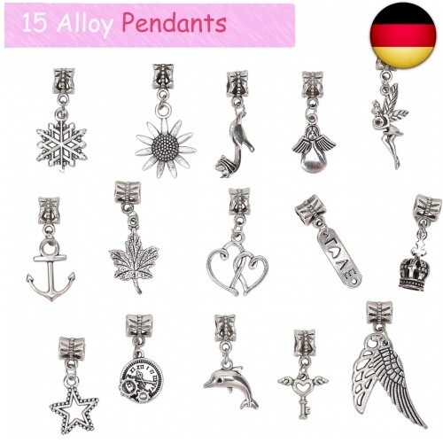 DIY Charm Armband Kit, Geschenk Mädchen 8-12 Jahre, Armbänder Selber Machen S - Bild 4 von 13