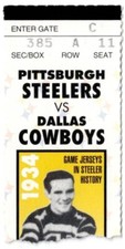 1994 PITTSBURGH STEELERS vs DALLAS COWBOYS ticket stub LARRY ALLEN debut HOF 9/4