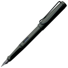 Lamy Safari Fountain Pen - Charcoal Black - Fine Point - L17F - Brand New in Box