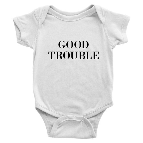 Good Trouble Toddler Kids Tee T-Shirt Infant Baby Bodysuit Shower Gift Print - Picture 14 of 38