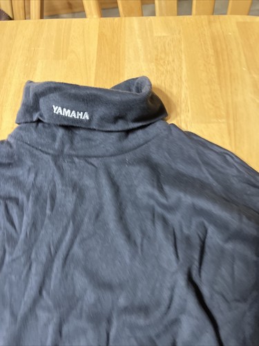 VINTAGE 90s Yamaha Racing Longsleeve Turtleneck Shirt Black Sz XL - Picture 4 of 7