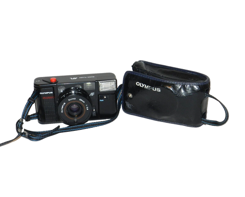 Fotocamera Olympus Quick Flash AFL pellicola con obiettivo 38 mm 1:2.8 Zuiko NON TESTATA - Foto 2 di 13