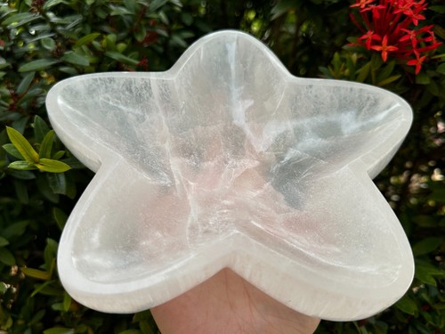 Jumbo 8" Selenite Star Bowl, Selenite Star Shaped Bowl For Cleansing Charging... - Bild 11 von 13