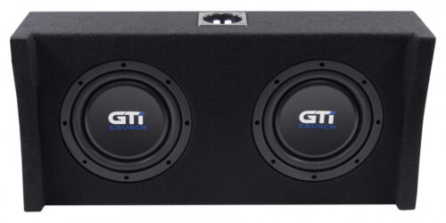Crunch GTi200S Gehäuse Subwoofer Bass flach Kofferraum 2x 20cm 8" Zoll Kiste - Bild 4 von 4