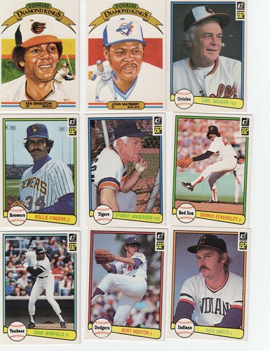 1982 DONRUSS Baseball Complete Your Set 1-250 - Picture 20 of 236