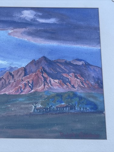 ANTIQUE LANDSCAPE PAINTING AMERICAN PLEIN AIR 1930'S MOUNTAINS LISTED GARDNER - Picture 6 of 20