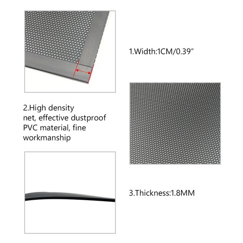 pvc computer pc case cooling fan magnetic dust filter mesh frame cover guard 99 - Afbeelding 3 van 14