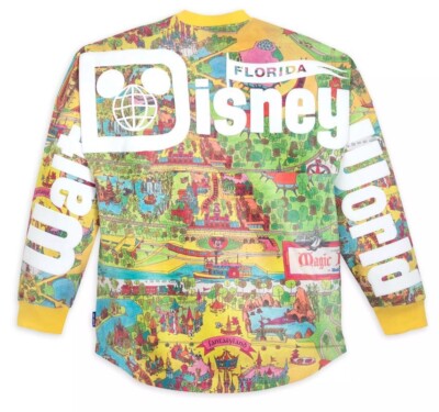 Disney - ウォルトディズニーワールド　レトロマップ　スピリットジャージー　XXLサイズ Disney Parks Walt Disney World Retro Map Spirit Jersey for