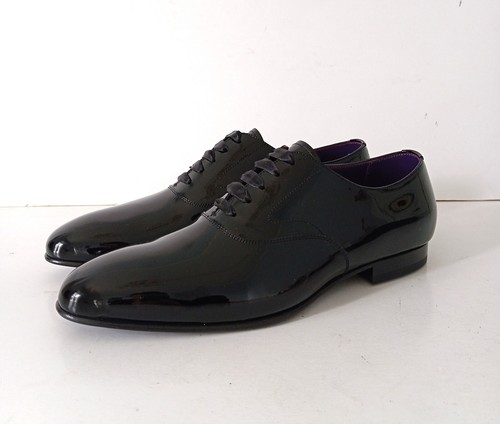 Ralph Lauren Purple Label Paget Oxford Black Patent Leather size 10 - Picture 5 of 8