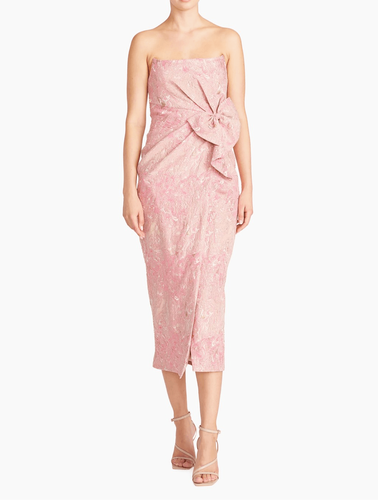 Theia Kylah Midikleid trägerlos Schleife