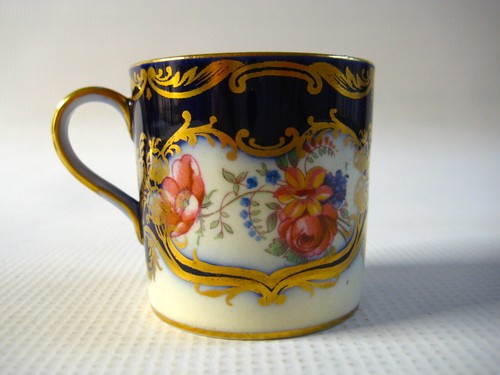 Vintage AYNSLEY Bone China Demitasse Tasse Untertasse - ARISTOKRAT - 7700 Kobaltblau - Bild 8 von 22
