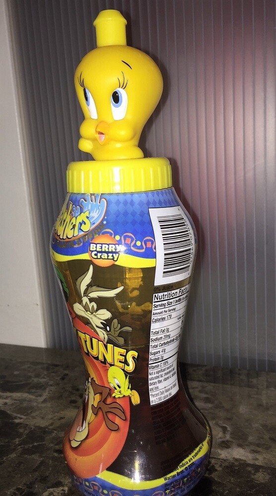 TWEETY BIRD Looney Tunes 2000 BELLY WASHER 12OZ DRINKING BOTTLE