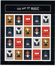 The Art Magic Sheet of 20 Current Rate Stamps Scott 5305