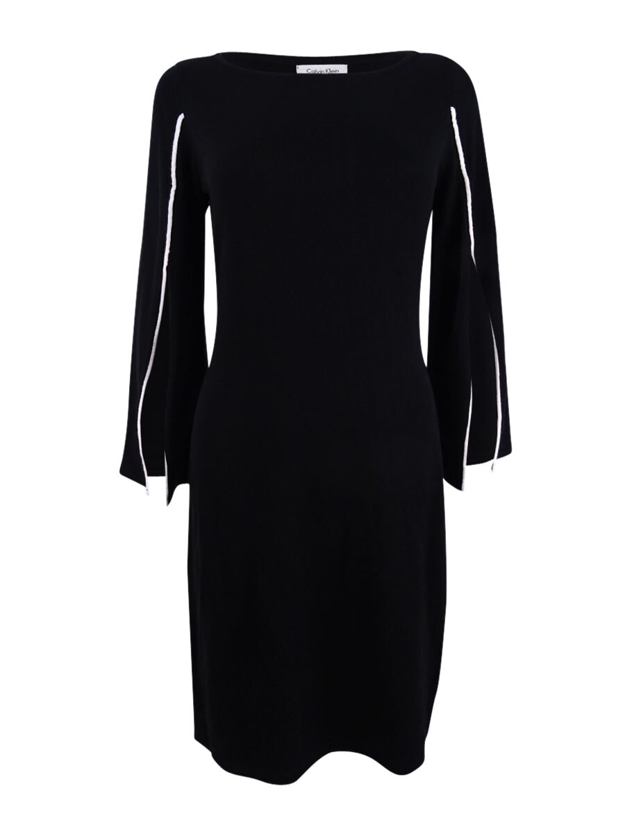 Calvin klein split sleeve dress online