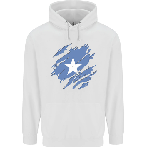 Torn Somalia Flag Somalian Day Football Childrens Kids Hoodie - Picture 82 of 88