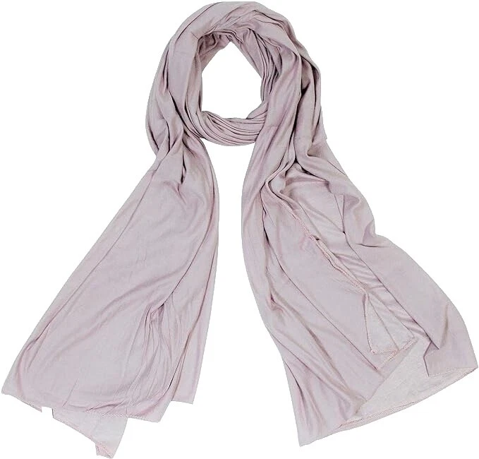 Bufandas y estolas sólido negro de algodón para mujeres