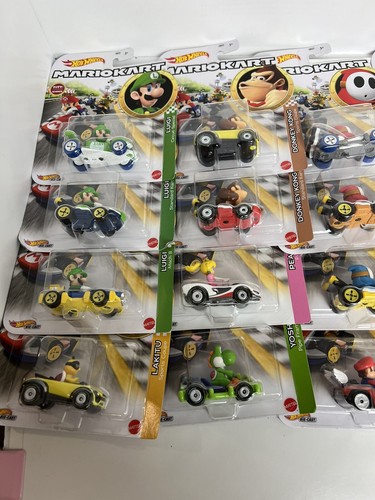 Neu im Karton 20 STÜCK Hot Wheel Mario alle verschiedenen Yoshi, Kröte, trockene Knochen VERSIEGELT - Bild 2 von 5