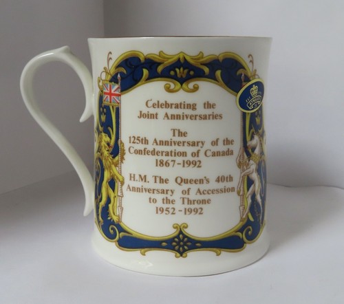 Joint Anniversary of 40th Throne Accession & 125th Canadian Confederation Mug - Picture 2 of 5