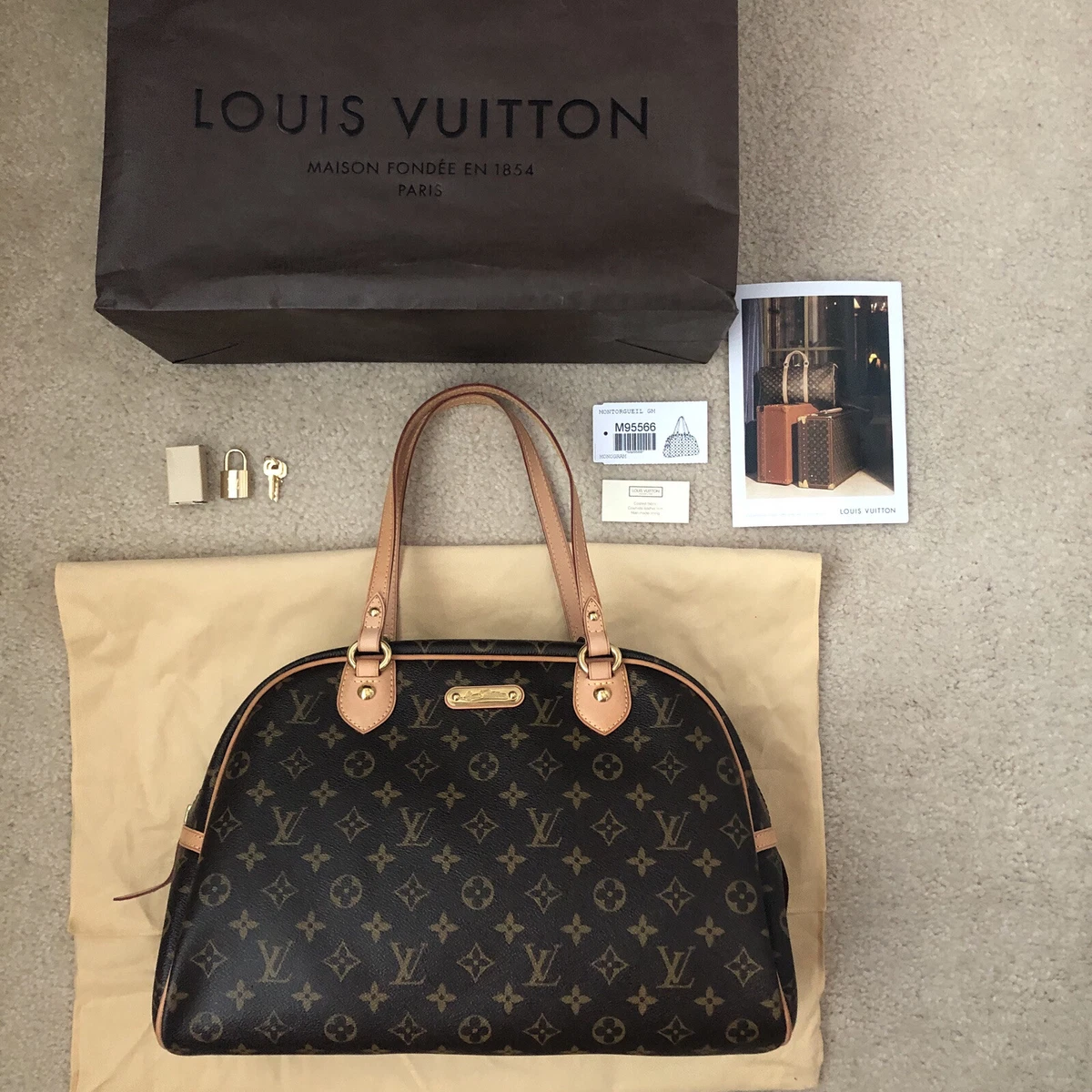 LOUIS VUITTON Montorgueil GM Monogram Canvas Shoulder Bag