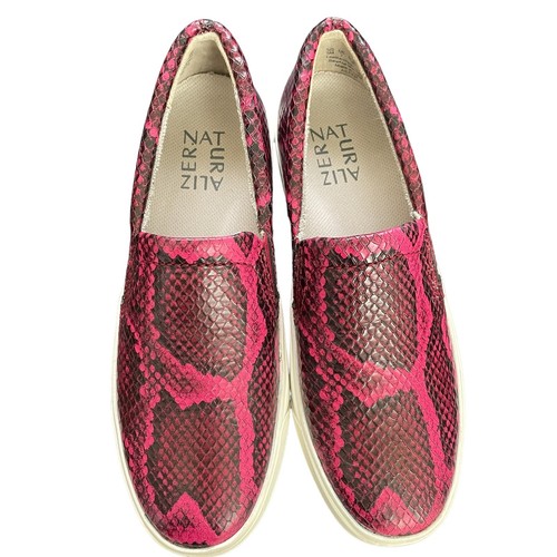 Naturalizer Aileen Sneakers Womens Size 5 Purple Black Snake Print Flats - Picture 3 of 6