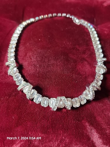 Vintage Stunning Statement Eisenberg Rhinestone Necklace Signed