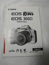 ESPANOL/SPANISH MANUAL for Canon EOS Digital Rebel and EOS 300D - FREE S H 