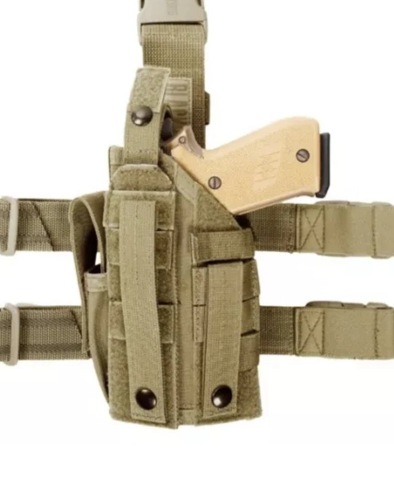 Blackhawk Omega tactical Thigh Holster for Sig P220 P226 P320 W/ Light TLR X300 - Image 2 of 3