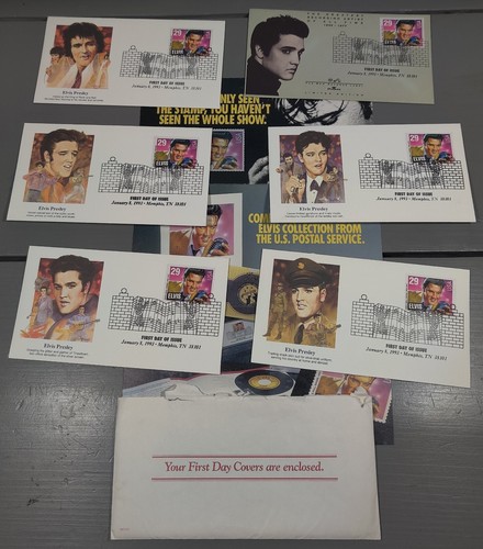 1993 Elvis Presley First Day Of Issue Stamps by Fleetwood And BMG Music (6)