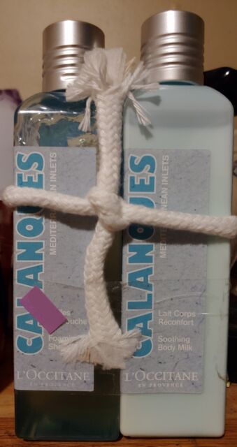 HTF Lot 2 L'OCCITANE Calanques Mediterranean Inlets Body Lotion Shower Gel READ HTF Lot 2 L'OCCITANE Calanques Mediterranean Inlets Body Lotion Shower Gel READ