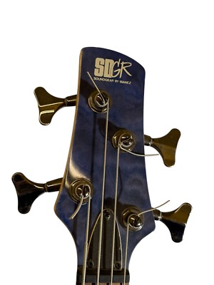 Ibanez SDGR SRX3EXQM1 Trans Grey Quilted Maple Bass Guitar - for