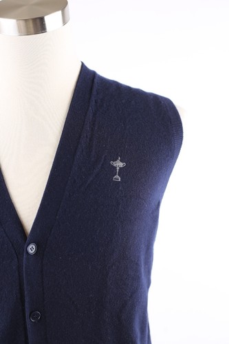 $1,080 Loro Piana Cashmere Vest Navy Blue SZ 48/38 Small NWT - Picture 2 of 9