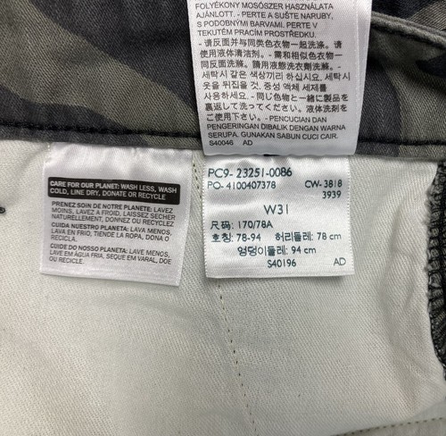 Levi's Levi Strauss Men's Cargo Shorts Size 31 Relaxed Fit Green Camo Camouflage - Bild 9 von 9
