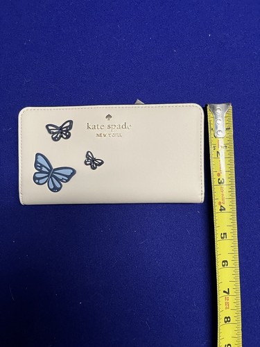 Kate Spade große schmale Schmetterlings-Geldbörse mit Doppelfaltung - Bild 5 von 7