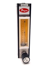 Dwyer DR12482 Direct Reading Glass Flowmeter, 20SCFH Air, 65mm Scale,250Psig Max