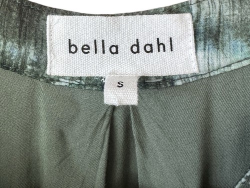 Bella Dahl Aquarell ärmelloses Maxikleid Knopfleiste Gürtel grün bunt Small - Bild 4 von 8