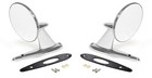 Pair Chrome Exterior Outside Door Rear View Mirrors For 1964-1965 Ford Mustang