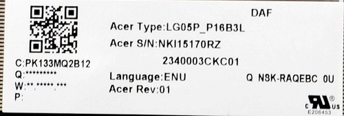 Nuevo para Teclado Acer Predator Helios PH315-55 PH317-56 Color Reino Unido Retroiluminado - Imagen 2 de 3