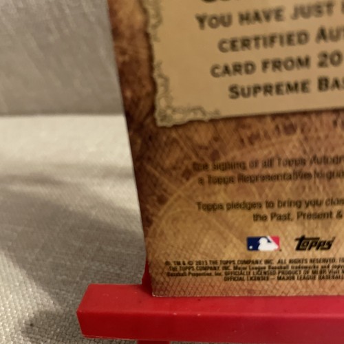 2013 Topps Supreme - Supreme Stylings Autographs #SA-SG Sonny Gray /20 (AU, RC) - Bild 9 von 10