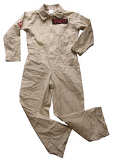 Ghostbusters Costume Khaki Coveralls Jumpsuit Child Size Small Cosplay HALLOWEEN