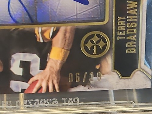 Terry Bradshaw/Franco Harris 2015 Topps Supreme Dual Autographs 6/10 BGS 9 Auto - Picture 3 of 4