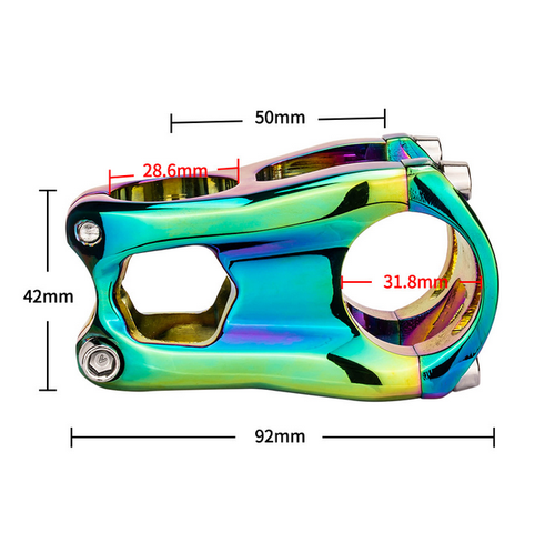 Bicycle Short Stem 31.8*50mm Aluminium MTB Mountain Road Bike handlebar stems - Picture 3 of 21