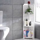 3 Tier Corner Bath Shelf Shower Caddy Storage Rack Unit Organiser Stand White