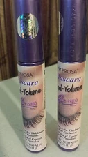 2 PROSA MASCARA MAXI VOLUME 4 EN 1  RIMEL WATERPROOF FORMULA BLACK MEXICO
