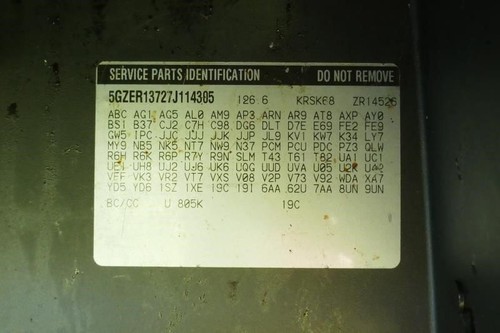 Ignition Switch VIN J 11th Digit Limited Fits 07-17 ACADIA 2009764 - Picture 7 of 12