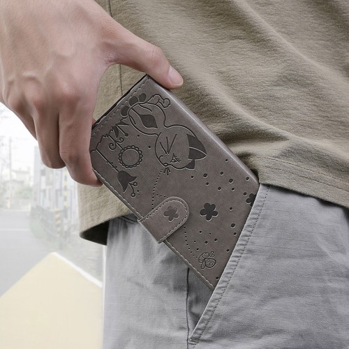For Vivo V29 Y35 Y16 V27 Y27 S16 Y36 Y78 Cat Bee PU Leather Wallet Phone Case - 第 5/18 張圖片