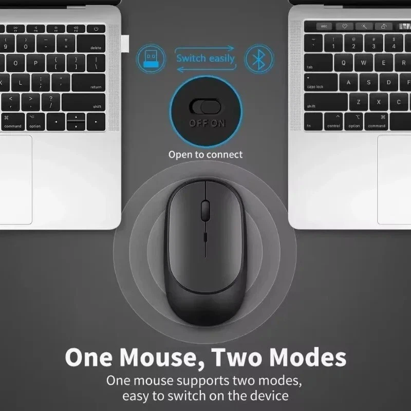 XIAOMI MI PORTABLE MOUSE WIRELESS USB BLUETOOTH MAC PC WOW Fast Shipping - Image 2 of 4