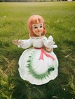Vtg Schmid Brothers Porcelain Girl Figurine Music Box Let me Call you Sweetheart